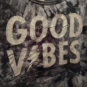 No Boundaries, Girls Tank Top, Good Vibes, Tie-Dye, S (3-5)